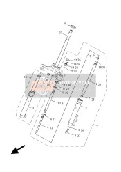 2ADF31030000, Fourche Avant Comple, Yamaha, 0